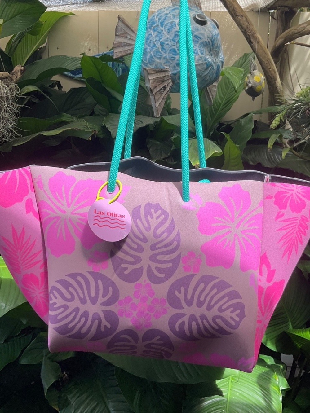 Las Alitas Large Neoprene Bag - NWT